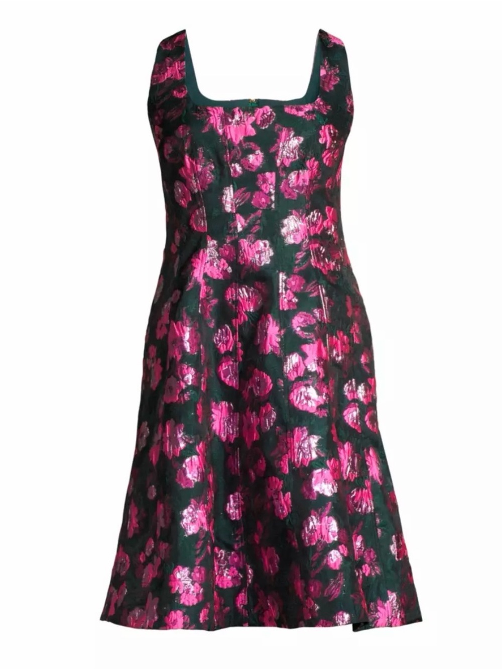 Lilly Pulitzer Leya Evergreen Hibis Kiss Jacquard Fit & Flare Dress Size 6